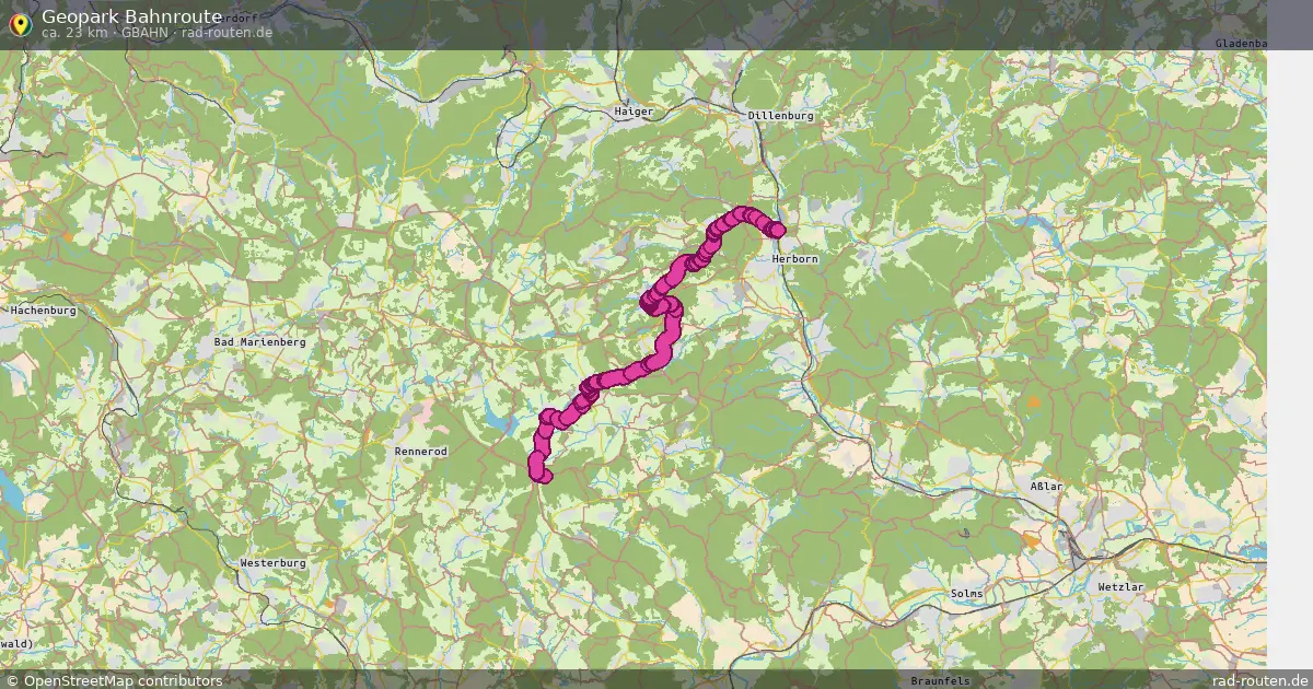 Geopark Bahnroute (GBahn) – Fernradroute auf Rad-Routen.de