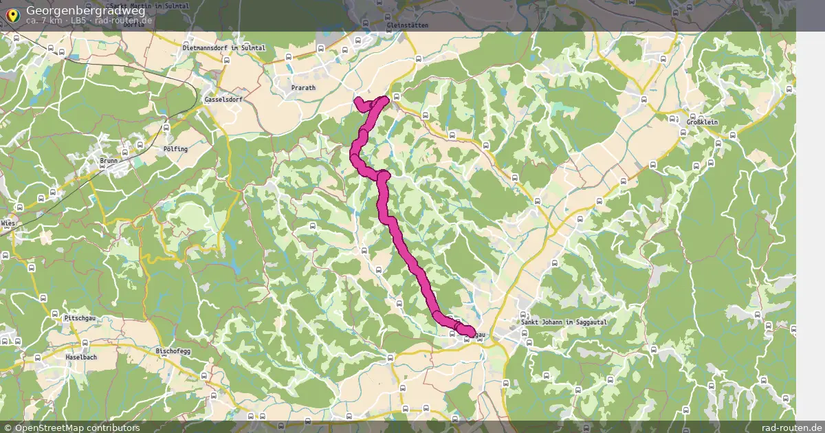 Georgenbergradweg (LB5) – Fernradroute auf Rad-Routen.de