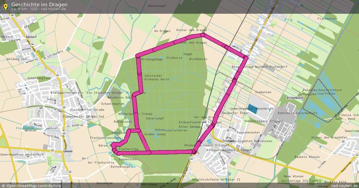 Geschichte im Dragen (GiD) – Fernradroute auf Rad-Routen.de