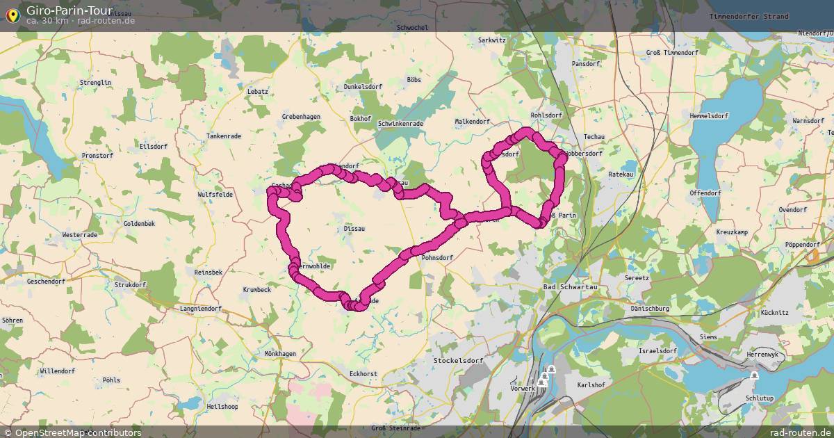 Giro-Parin-Tour – Fernradroute auf Rad-Routen.de