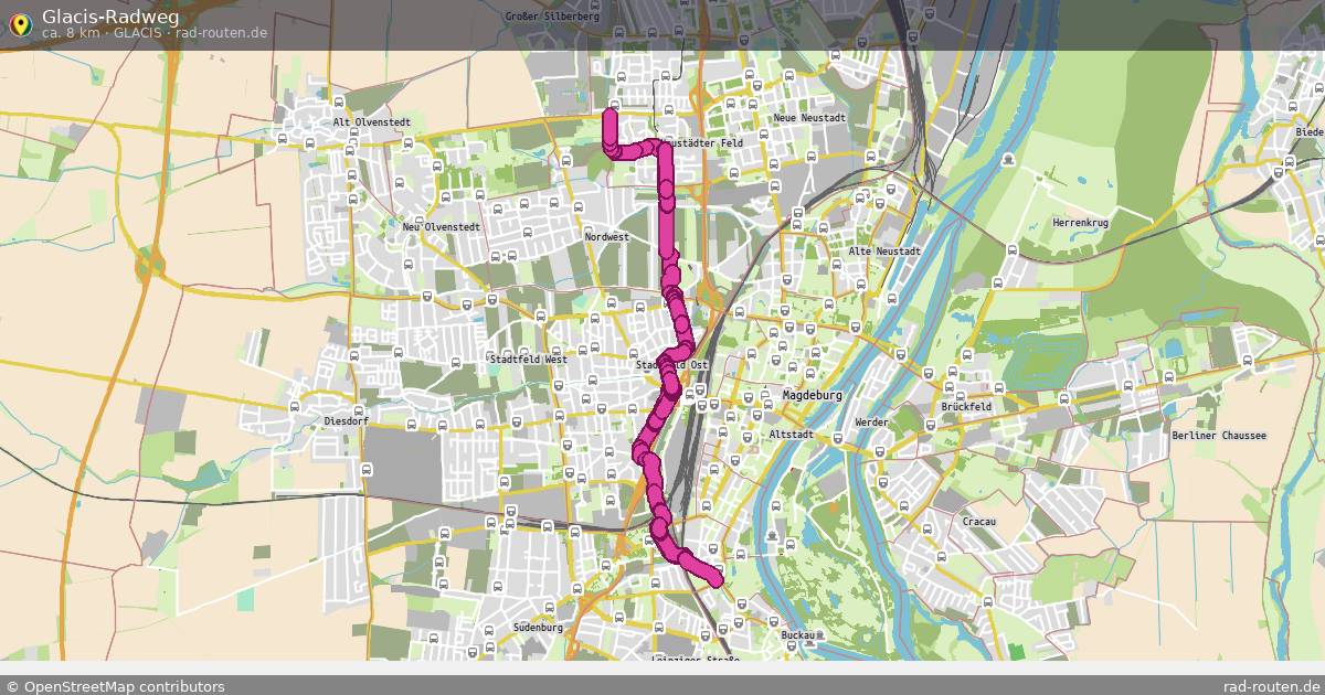 Glacis-Radweg (Glacis) – Fernradroute auf Rad-Routen.de