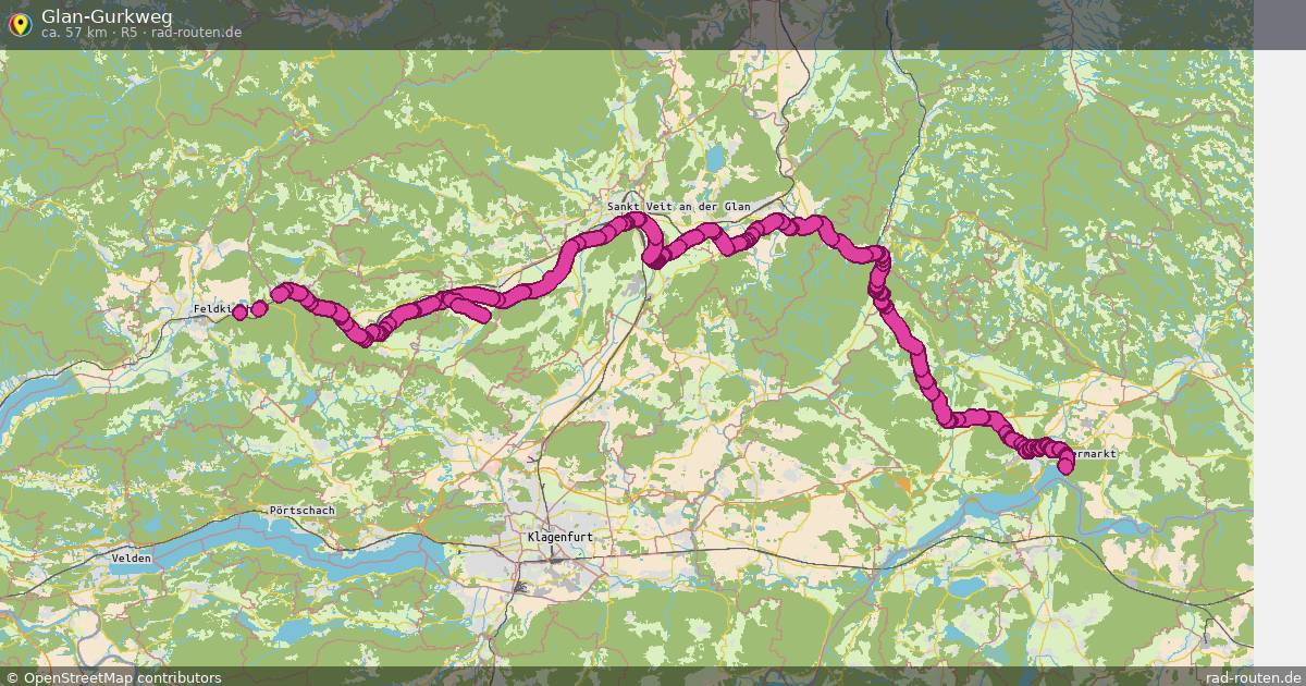 Glan-Gurkweg (R5) – Fernradroute auf Rad-Routen.de