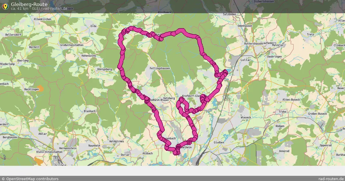 Gleiberg-Route (Glei) – Fernradroute auf Rad-Routen.de