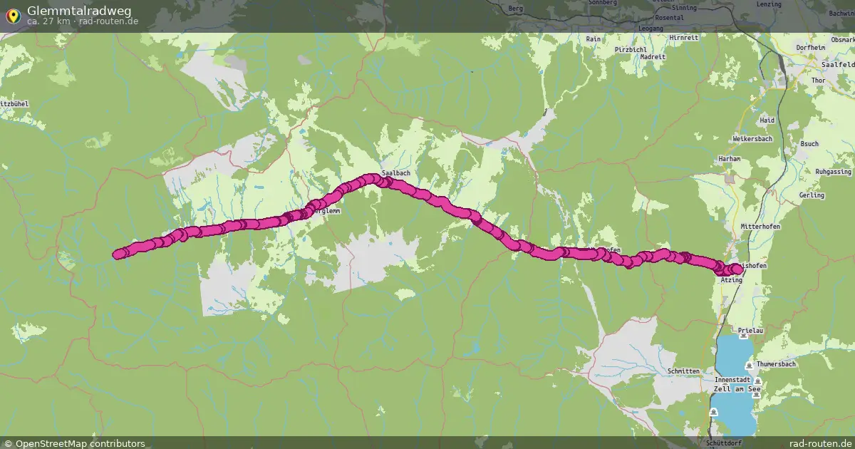Glemmtalradweg – Fernradroute auf Rad-Routen.de