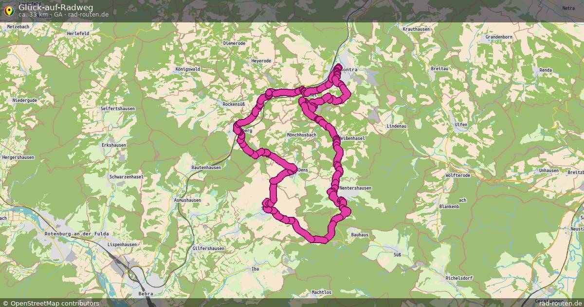 Glück-auf-Radweg (GA) – Fernradroute auf Rad-Routen.de