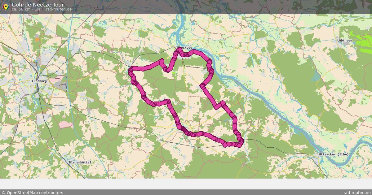 Göhrde-Neetze-Tour (GNT) – Fernradroute auf Rad-Routen.de