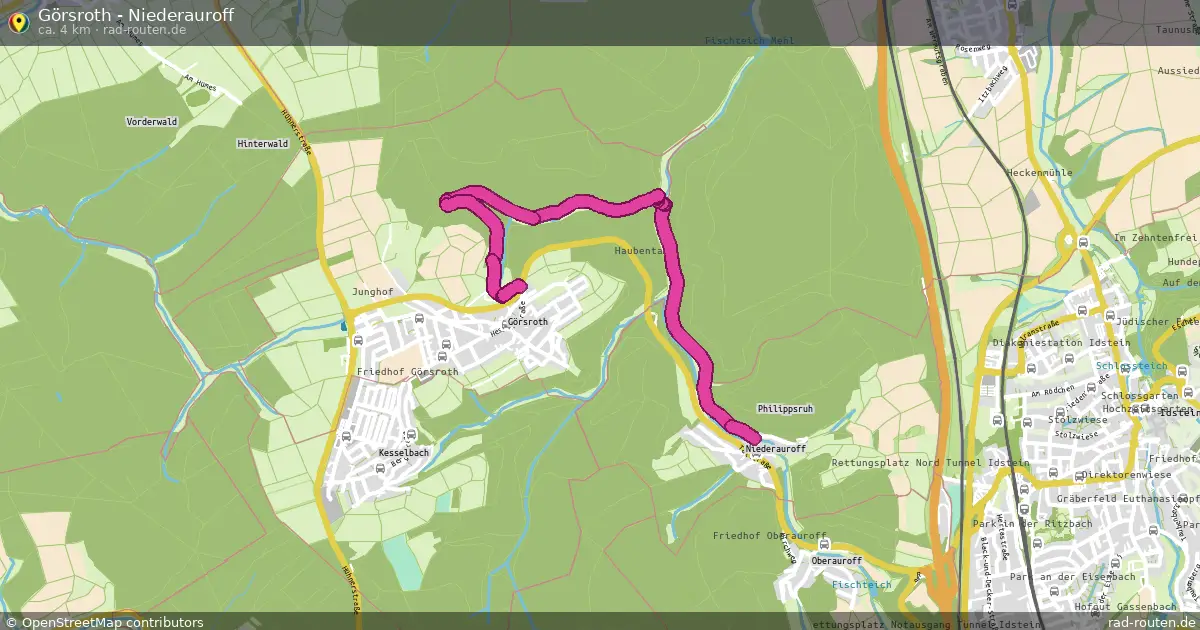 Görsroth - Niederauroff – Fernradroute auf Rad-Routen.de