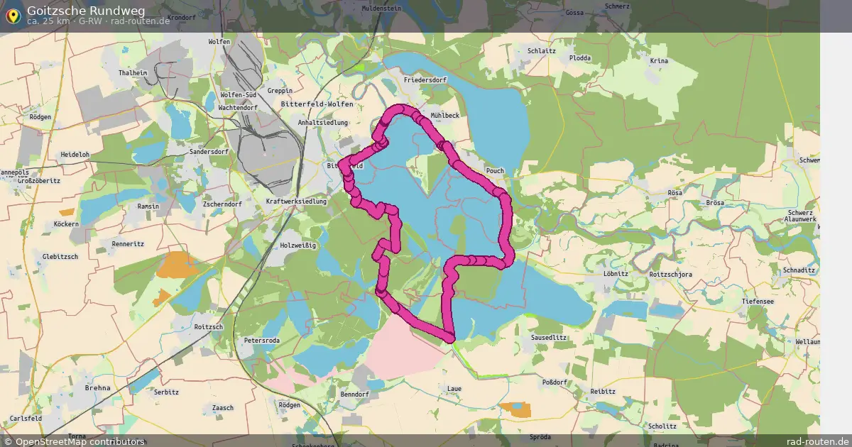 Goitzsche Rundweg (G-RW) – Fernradroute auf Rad-Routen.de
