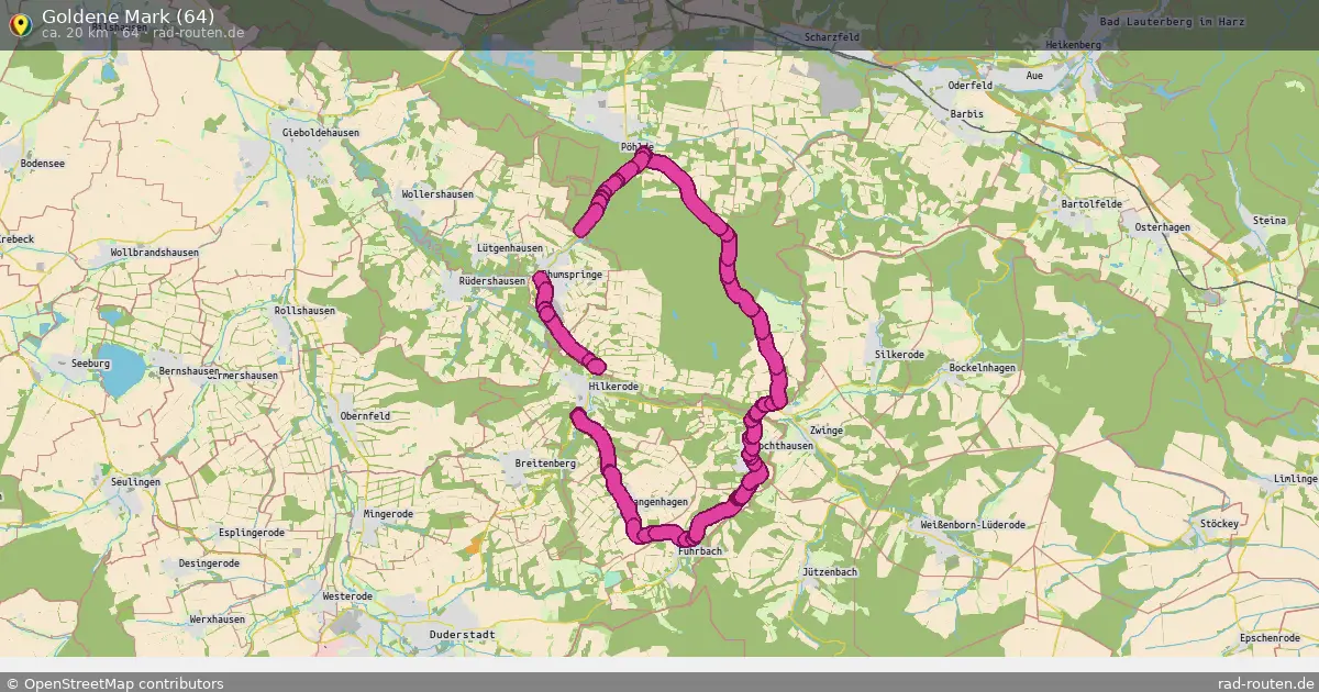 Goldene Mark (64) (64) – Fernradroute auf Rad-Routen.de