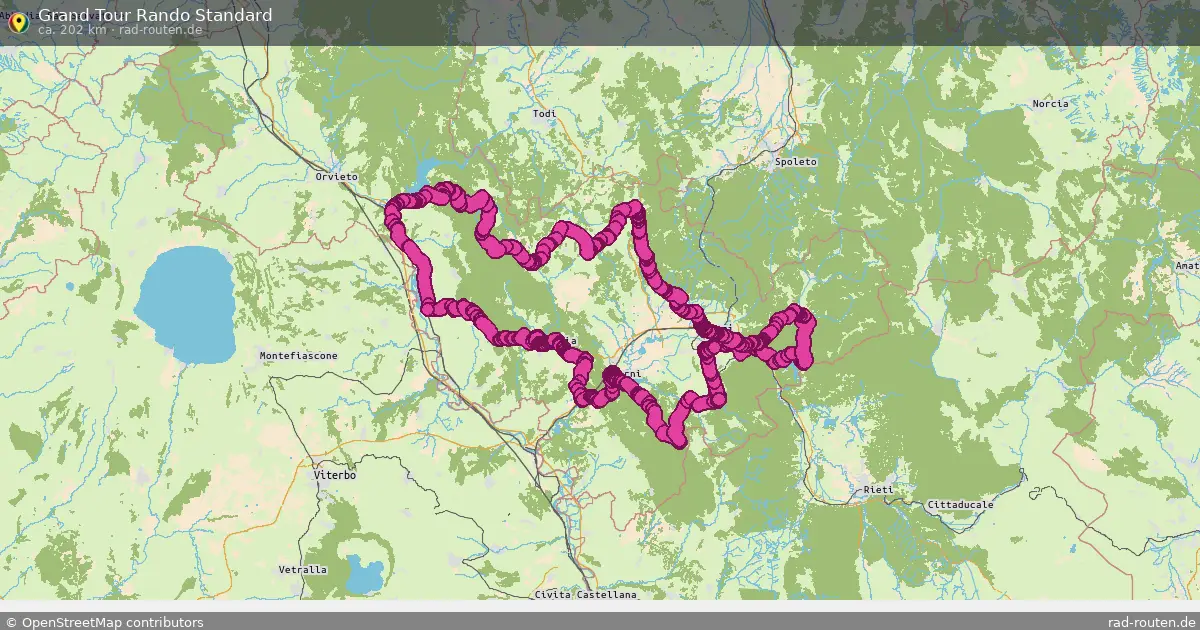 Grand Tour Rando Standard – Fernradroute auf Rad-Routen.de