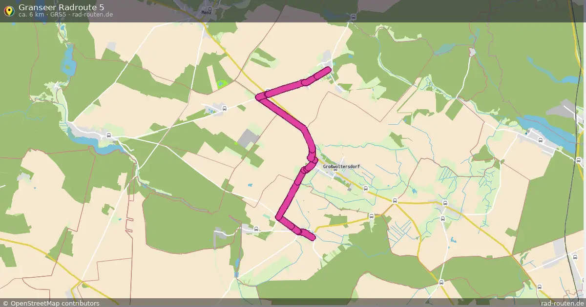 Granseer Radroute 5 (Grs5) – Fernradroute auf Rad-Routen.de