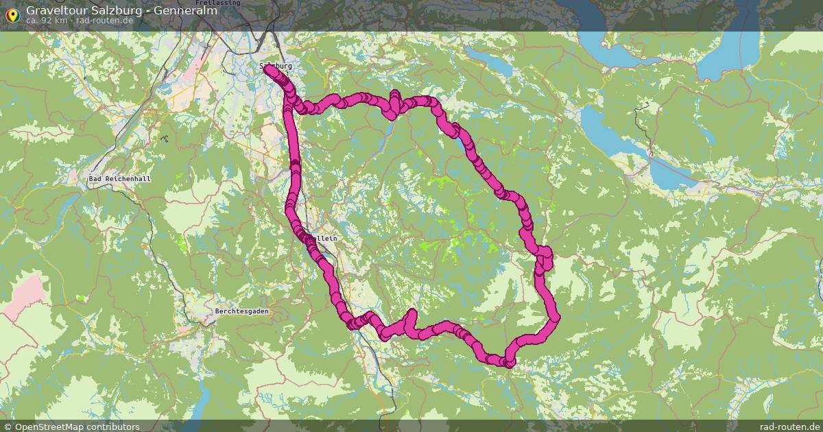 Graveltour Salzburg - Genneralm – Fernradroute auf Rad-Routen.de
