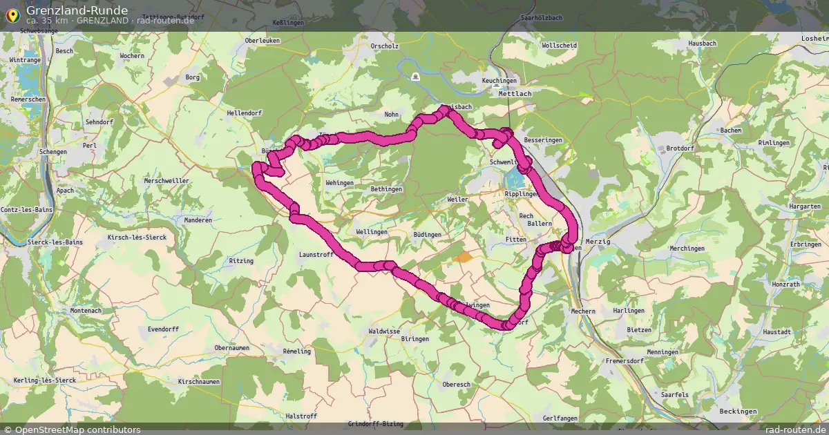 Grenzland-Runde (Grenzland) – Fernradroute auf Rad-Routen.de