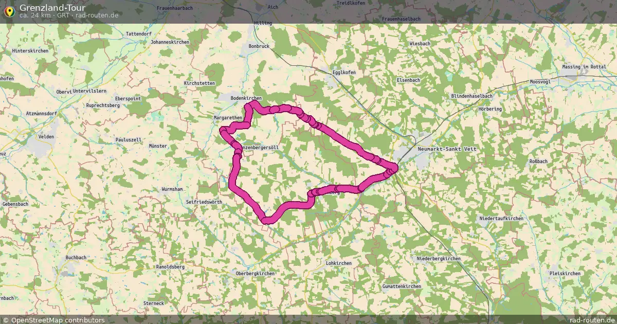 Grenzland-Tour (GrT) – Fernradroute auf Rad-Routen.de