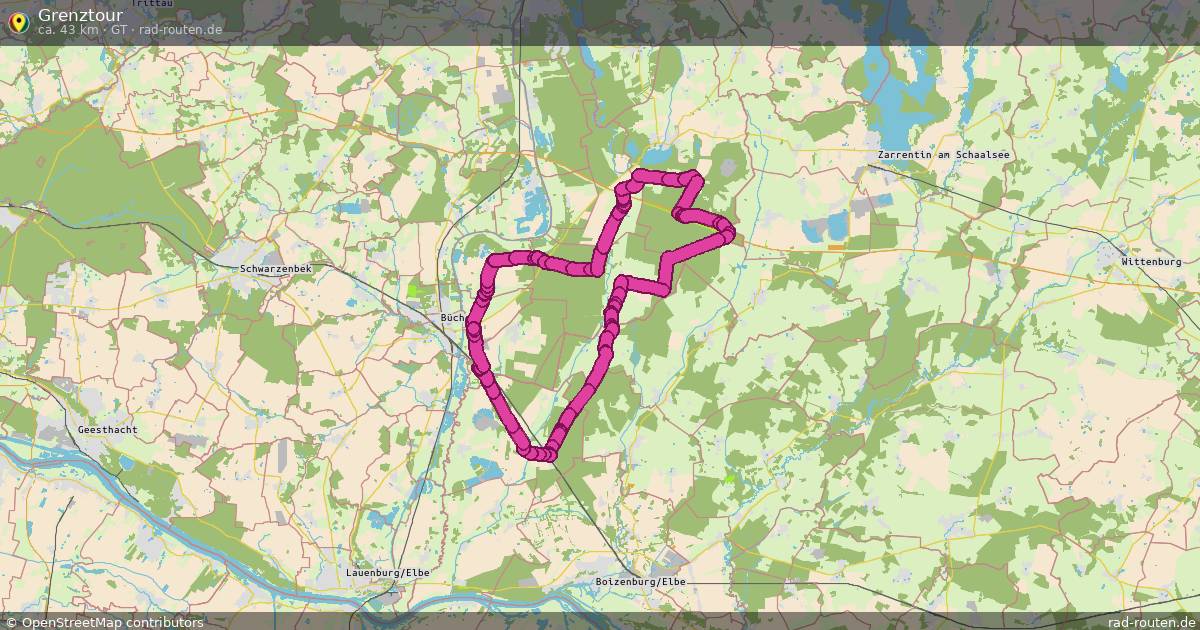 Grenztour (Gt) – Fernradroute auf Rad-Routen.de