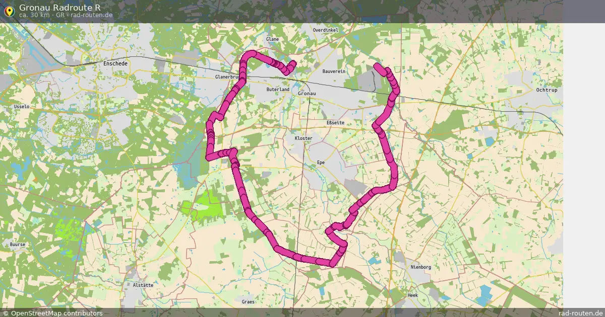 Gronau Radroute R (GR) – Fernradroute auf Rad-Routen.de