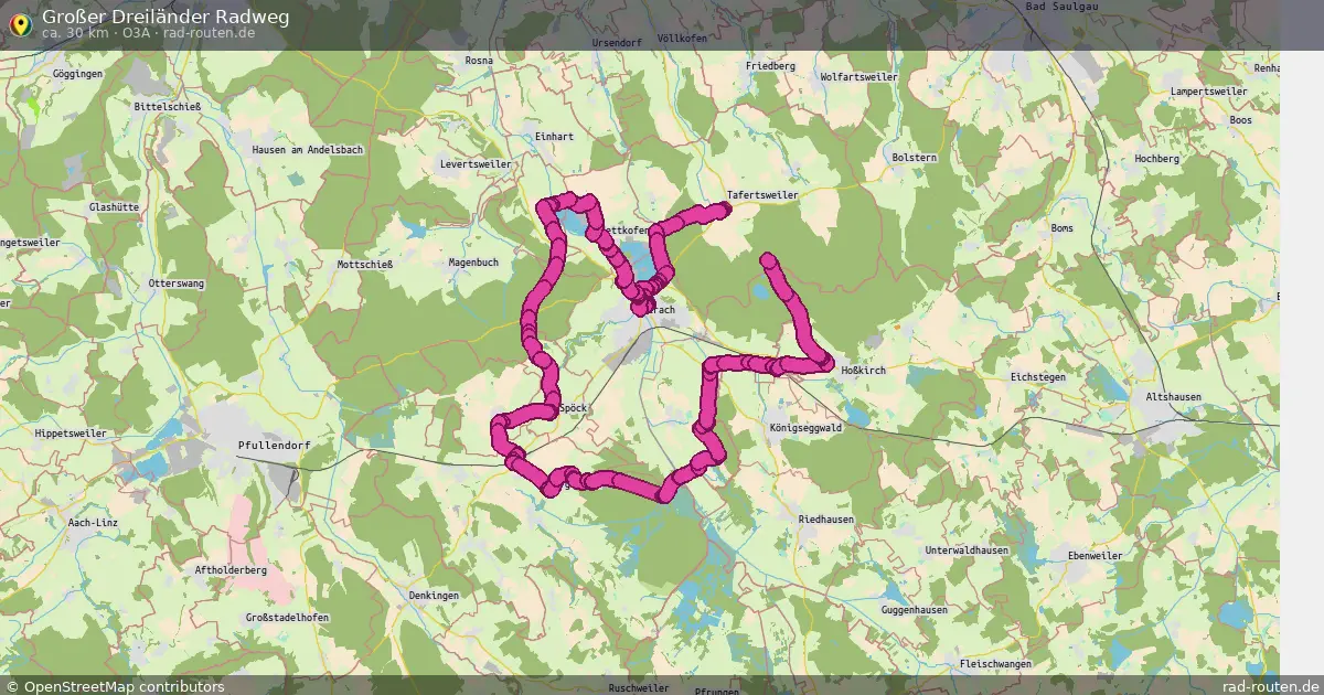 Großer Dreiländer Radweg (O3a) – Fernradroute auf Rad-Routen.de