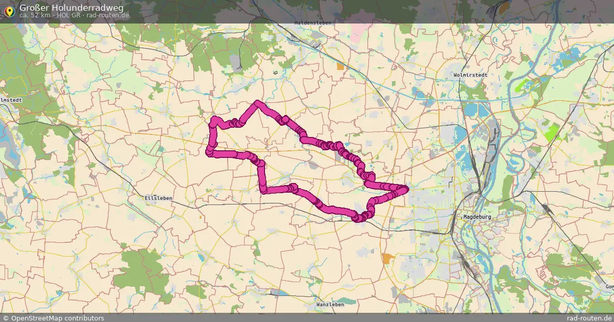 Großer Holunderradweg (HOL gr) – Fernradroute auf Rad-Routen.de