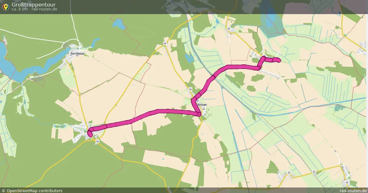 Großtrappentour – Fernradroute auf Rad-Routen.de