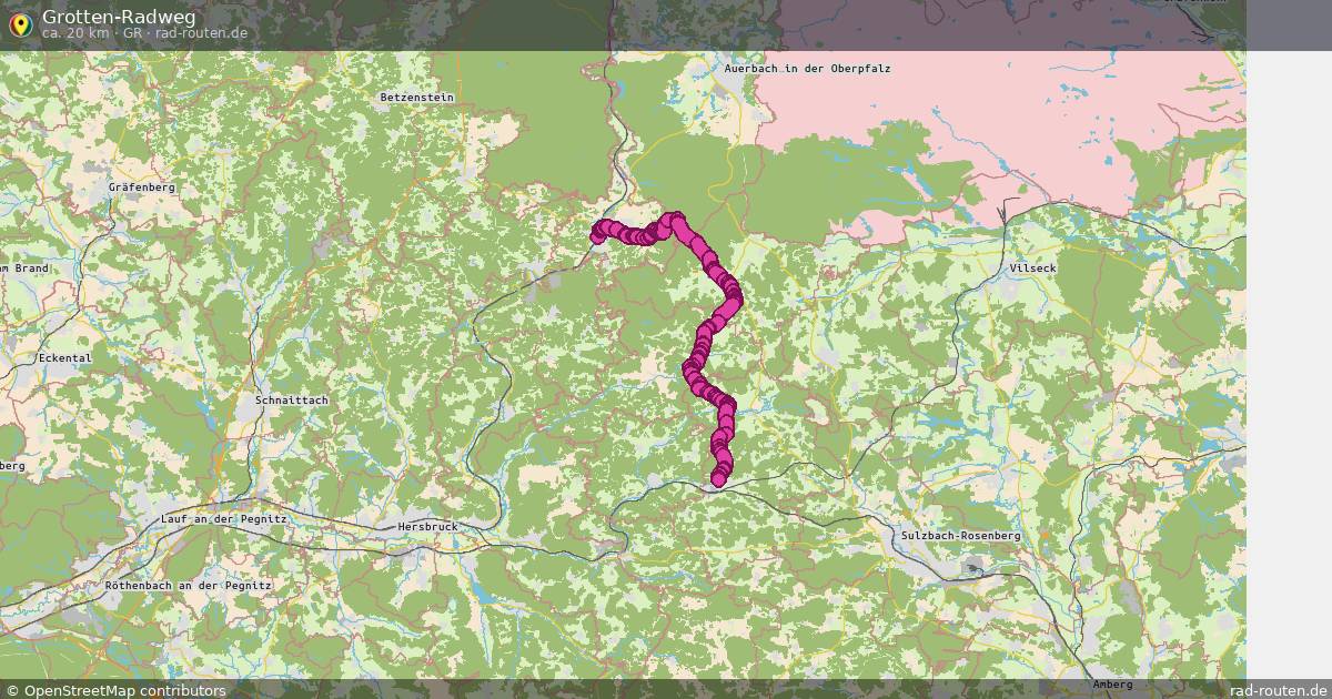 Grotten-Radweg (Gr) – Fernradroute auf Rad-Routen.de