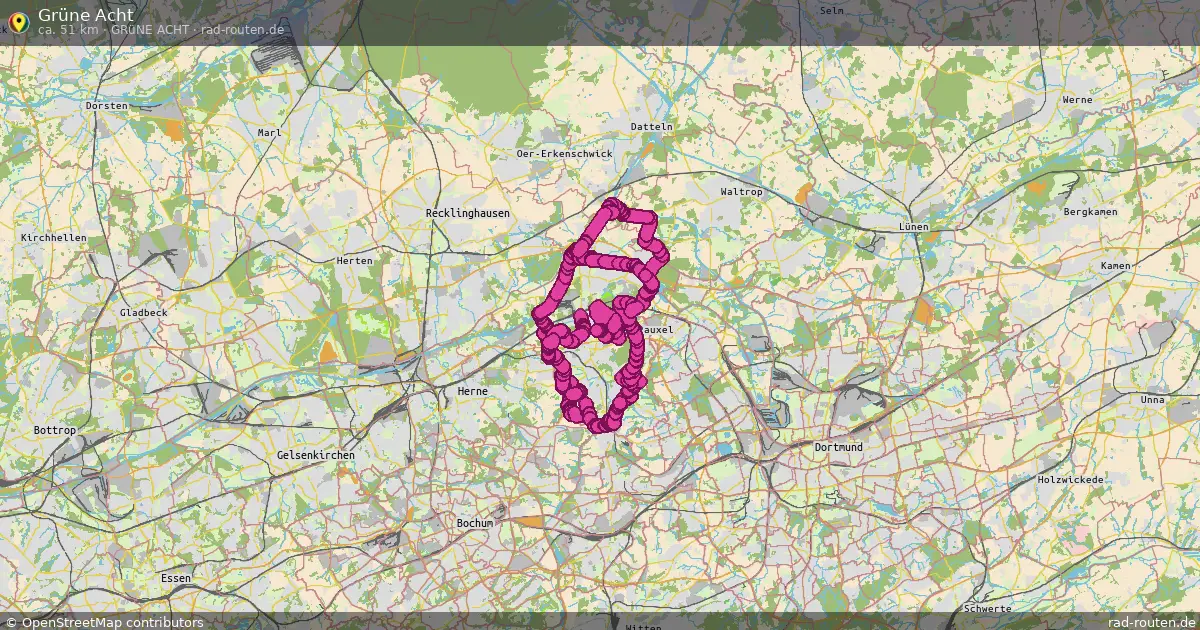 Grüne Acht (Grüne Acht) – Fernradroute auf Rad-Routen.de