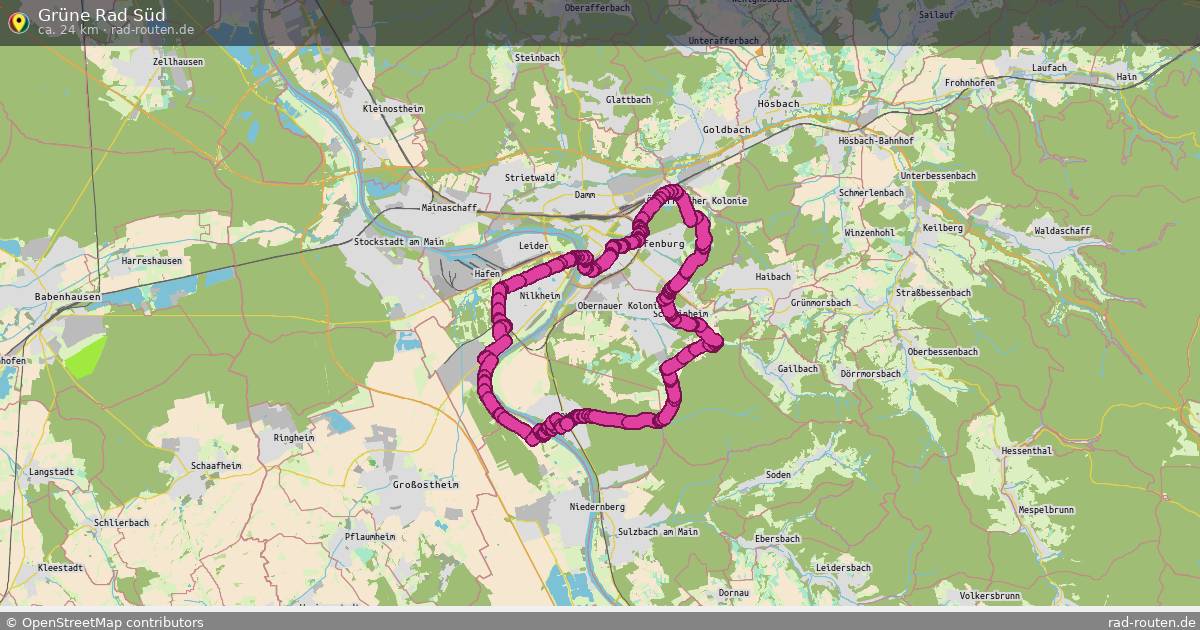 Grüne Rad Süd – Fernradroute auf Rad-Routen.de