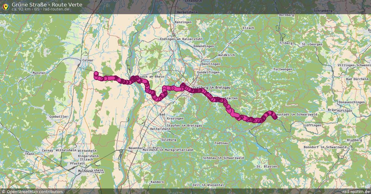 Grüne Straße - Route Verte (GS) – Fernradroute auf Rad-Routen.de