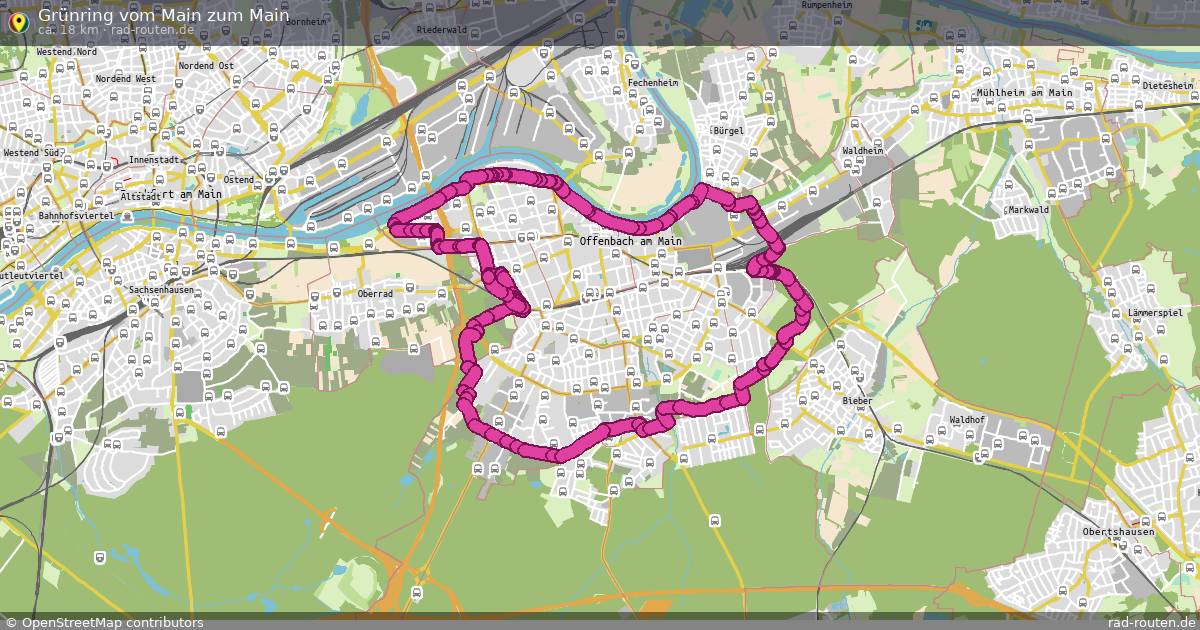 Grünring vom Main zum Main – Fernradroute auf Rad-Routen.de