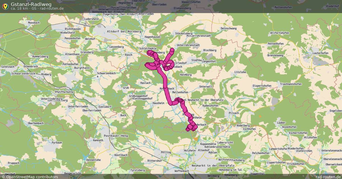 Gstanzl-Radlweg (Gs) – Fernradroute auf Rad-Routen.de