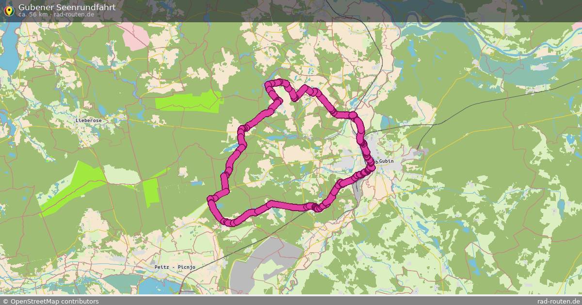 Gubener Seenrundfahrt – Fernradroute auf Rad-Routen.de