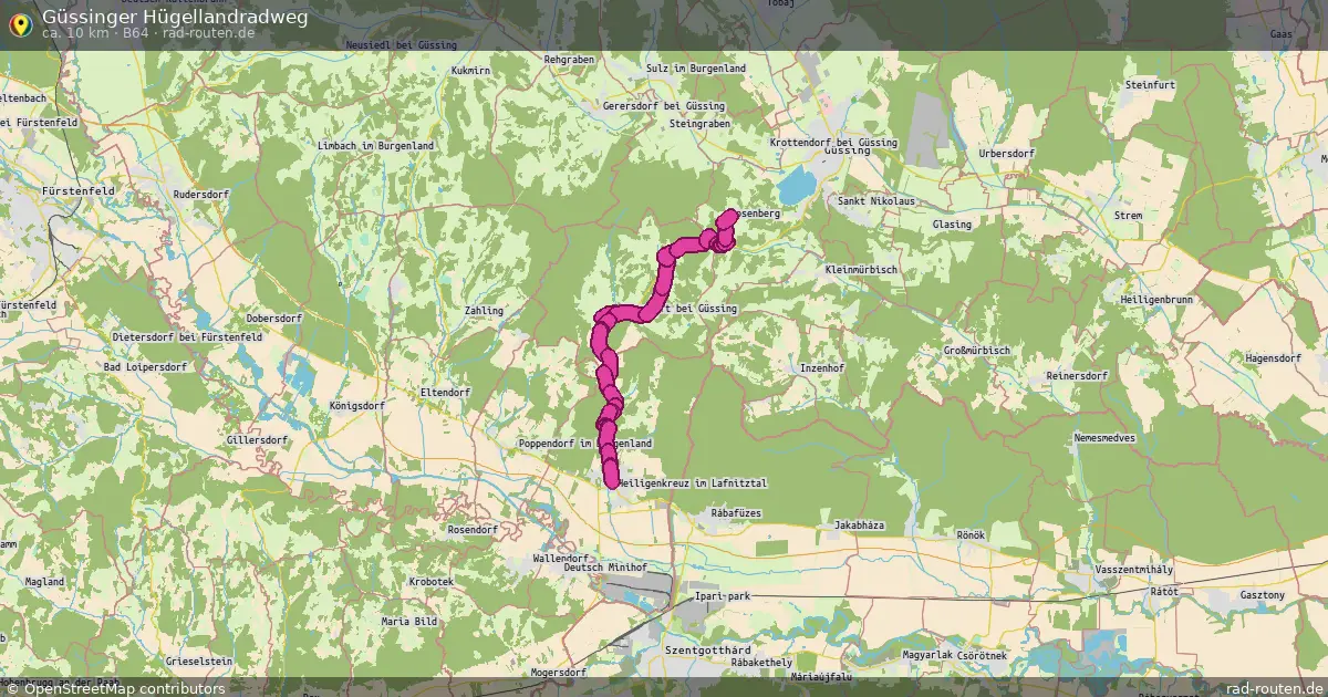 Güssinger Hügellandradweg