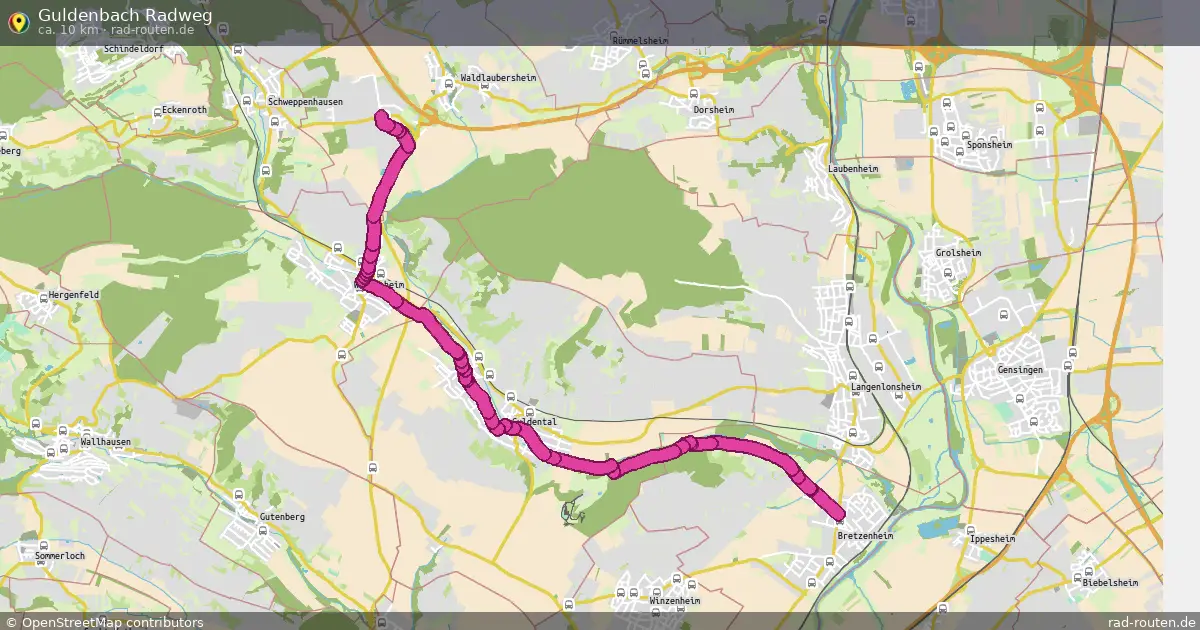 Guldenbach Radweg – Fernradroute auf Rad-Routen.de