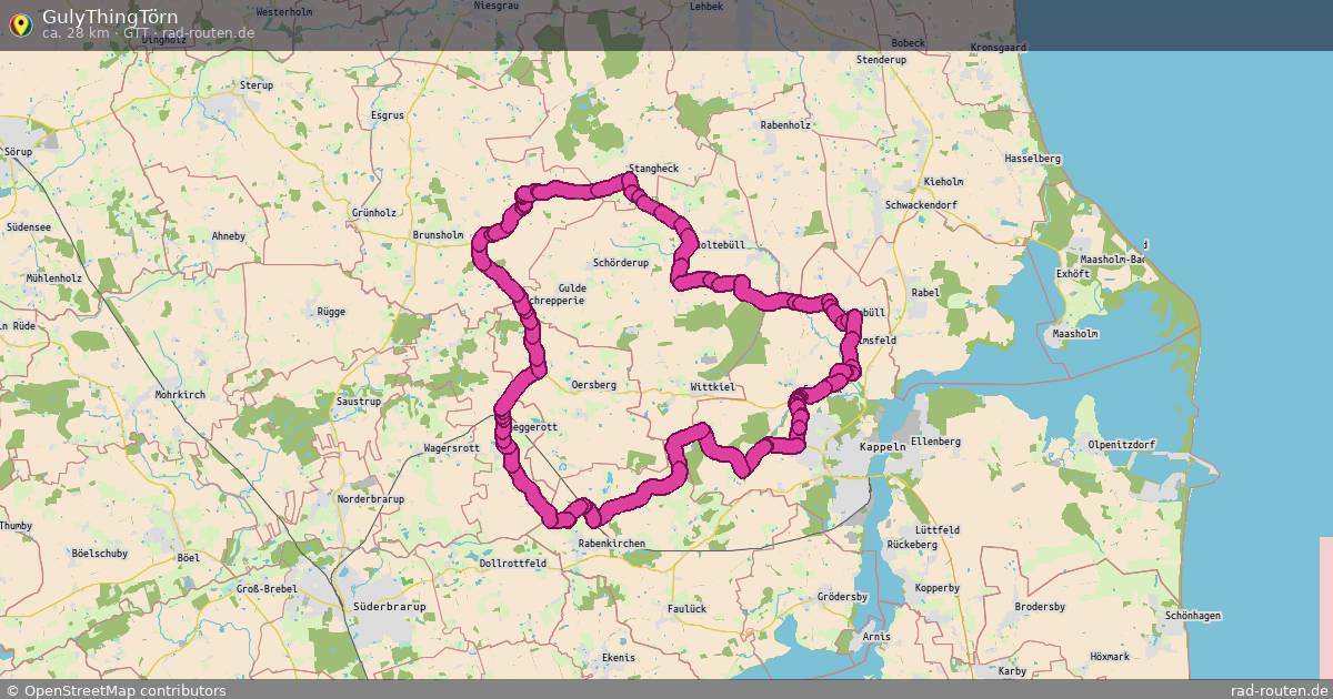 GulyThingTörn (GTT) – Fernradroute auf Rad-Routen.de