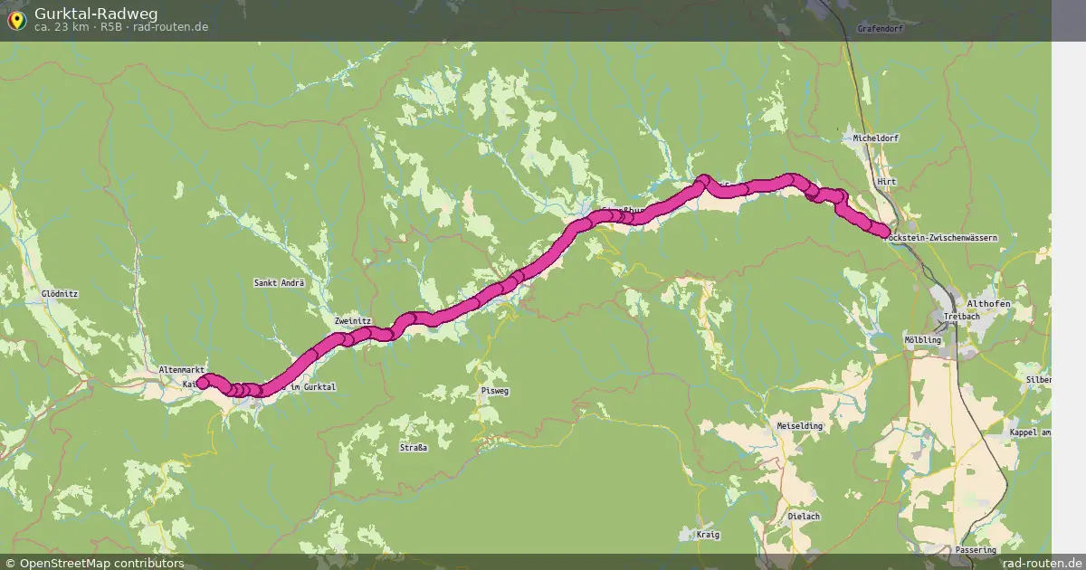 Gurktal-Radweg (R5B) – Fernradroute auf Rad-Routen.de