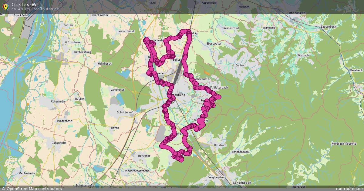 Gustav-Weg – Fernradroute auf Rad-Routen.de