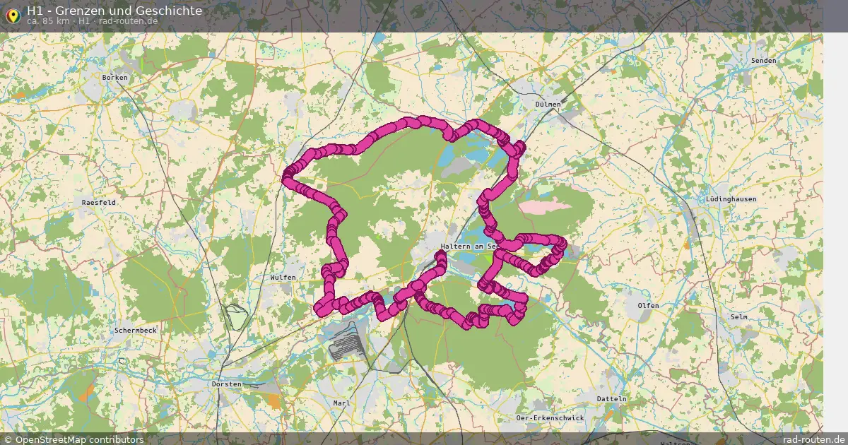 H1 - Grenzen und Geschichte (H1) – Fernradroute auf Rad-Routen.de