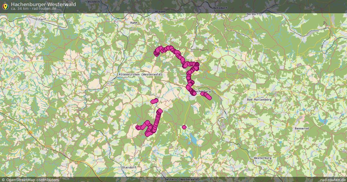 Hachenburger Westerwald – Fernradroute auf Rad-Routen.de