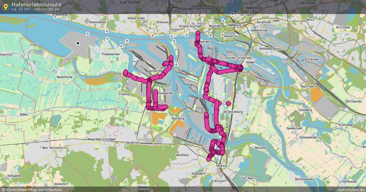 Hafenerlebnisroute – Fernradroute auf Rad-Routen.de