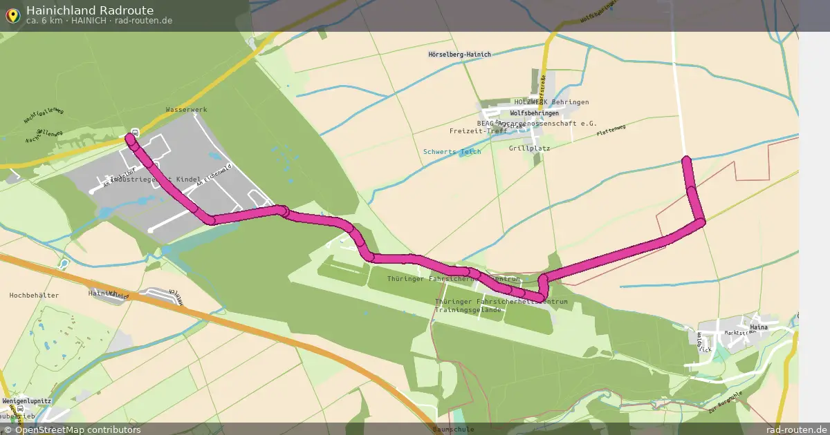 Hainichland Radroute (Hainich) – Fernradroute auf Rad-Routen.de