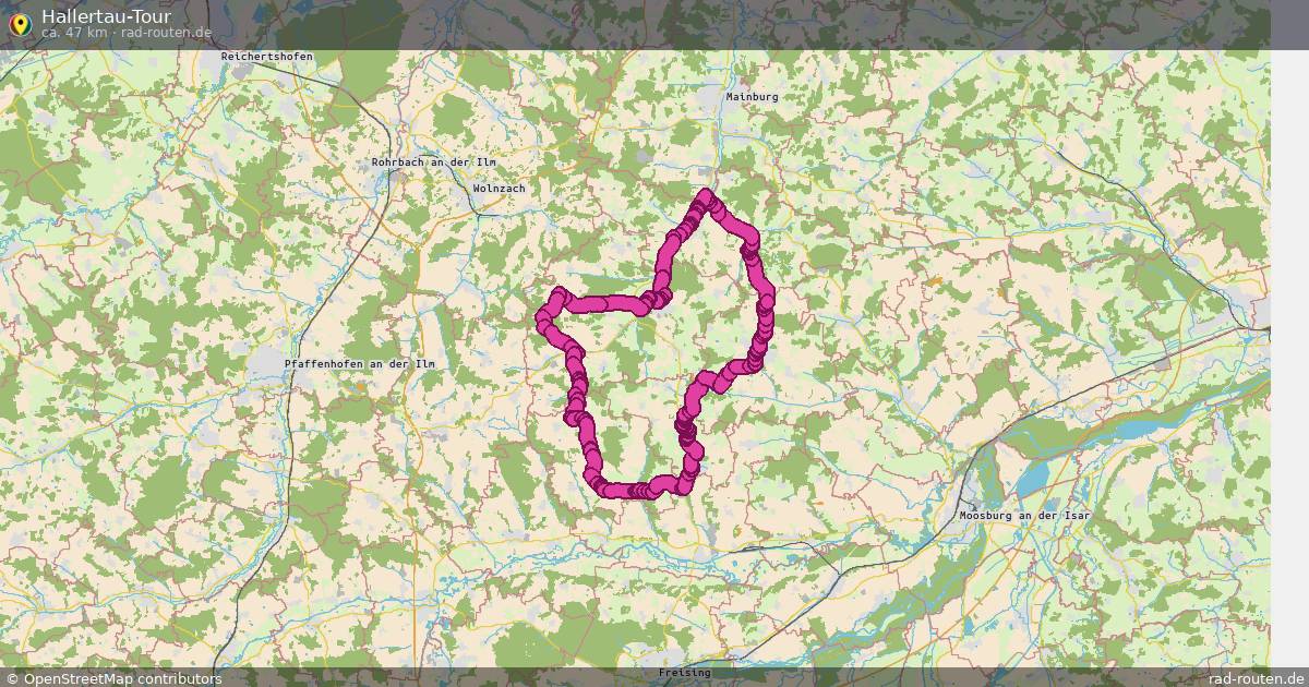 Hallertau-Tour – Fernradroute auf Rad-Routen.de