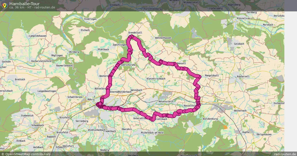 Hamballe-Tour (HT) – Fernradroute auf Rad-Routen.de