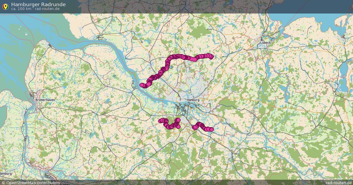 Hamburger Radrunde – Fernradroute auf Rad-Routen.de