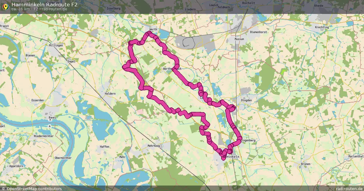Hamminkeln Radroute F2 (F2) – Fernradroute auf Rad-Routen.de