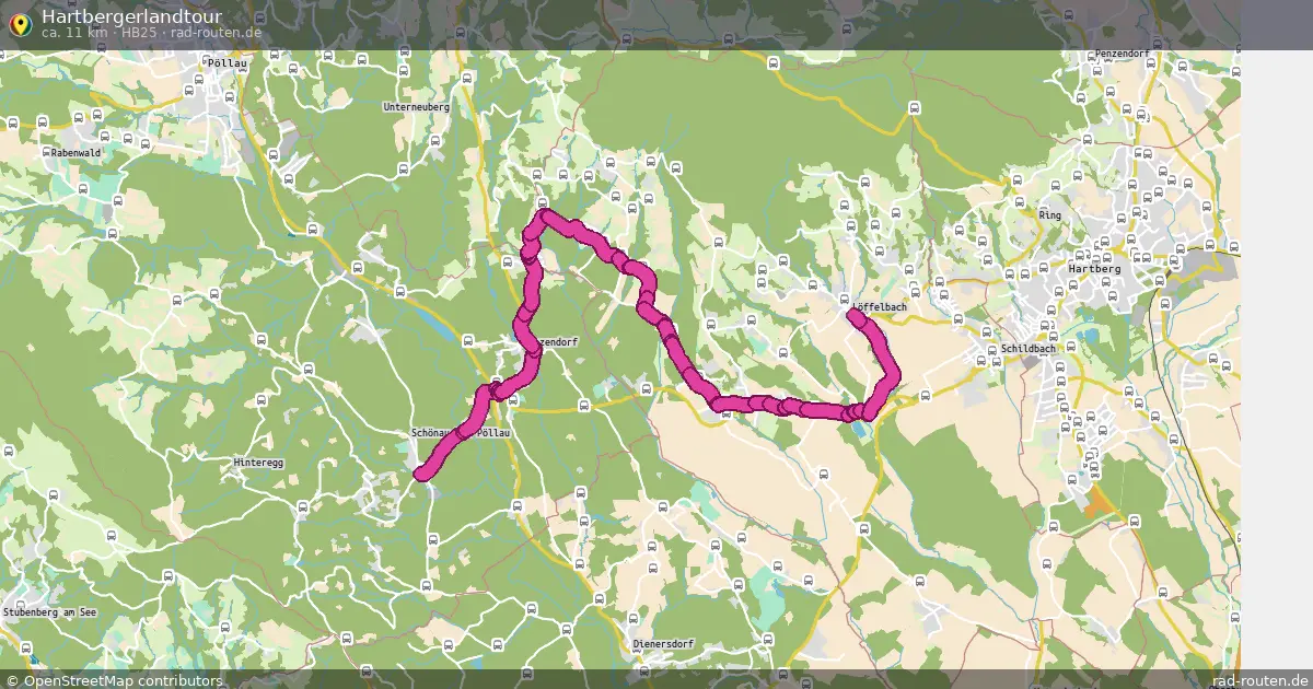 Hartbergerlandtour (HB25) – Fernradroute auf Rad-Routen.de