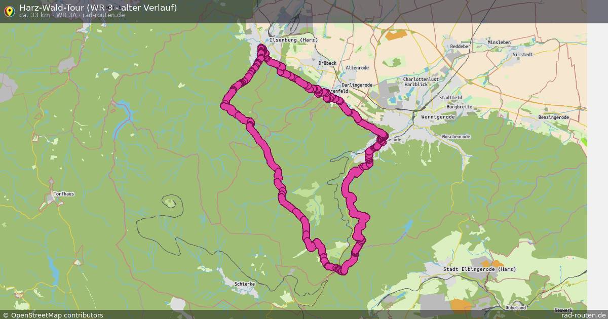 Harz-Wald-Tour (WR 3 - alter Verlauf)