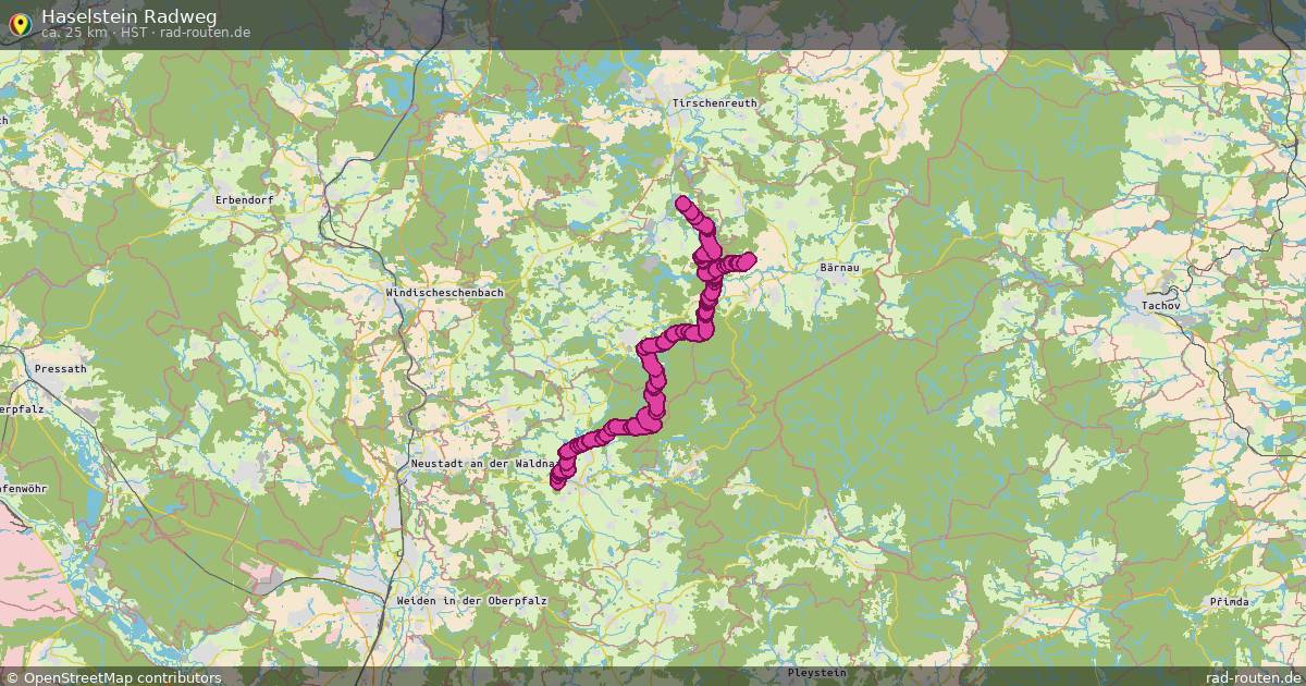 Haselstein Radweg (HST) – Fernradroute auf Rad-Routen.de