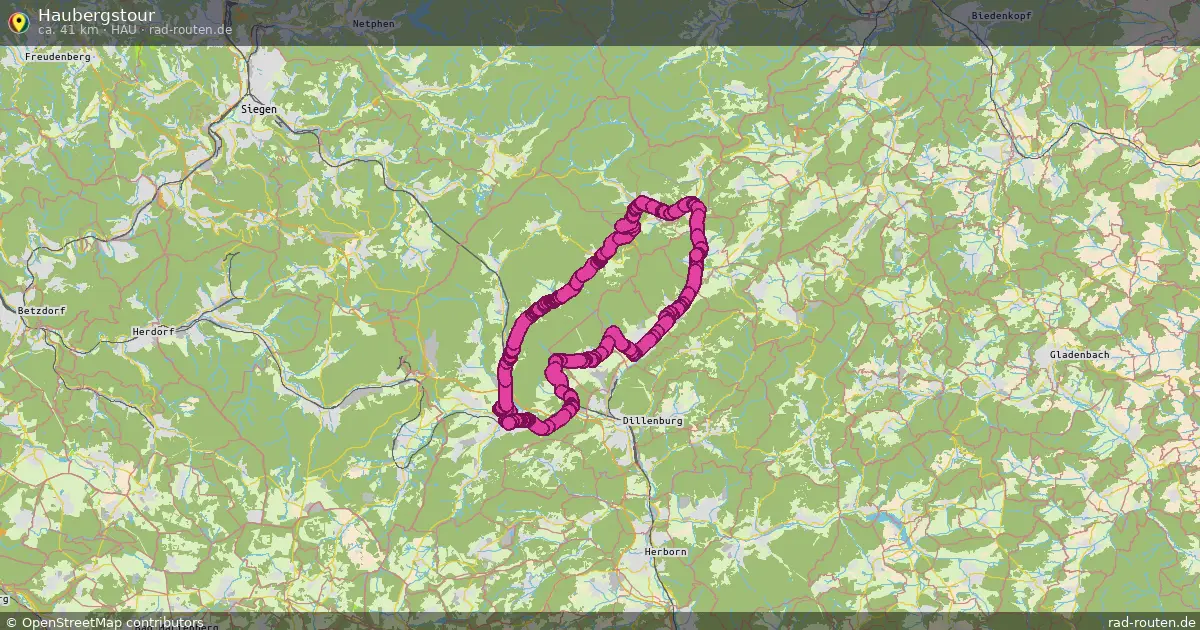 Haubergstour (Hau) – Fernradroute auf Rad-Routen.de
