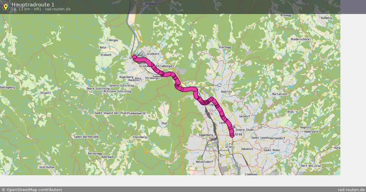 Hauptradroute 1 (HR1) – Fernradroute auf Rad-Routen.de