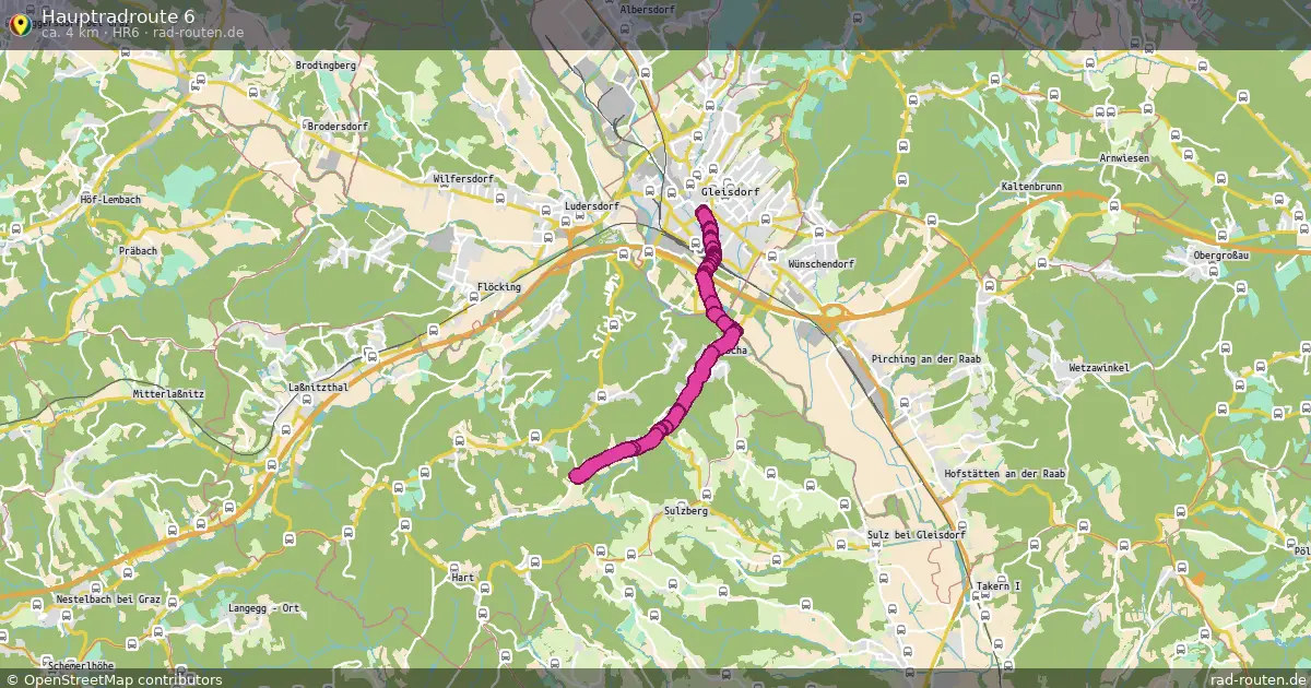 Hauptradroute 6 (HR6) – Fernradroute auf Rad-Routen.de