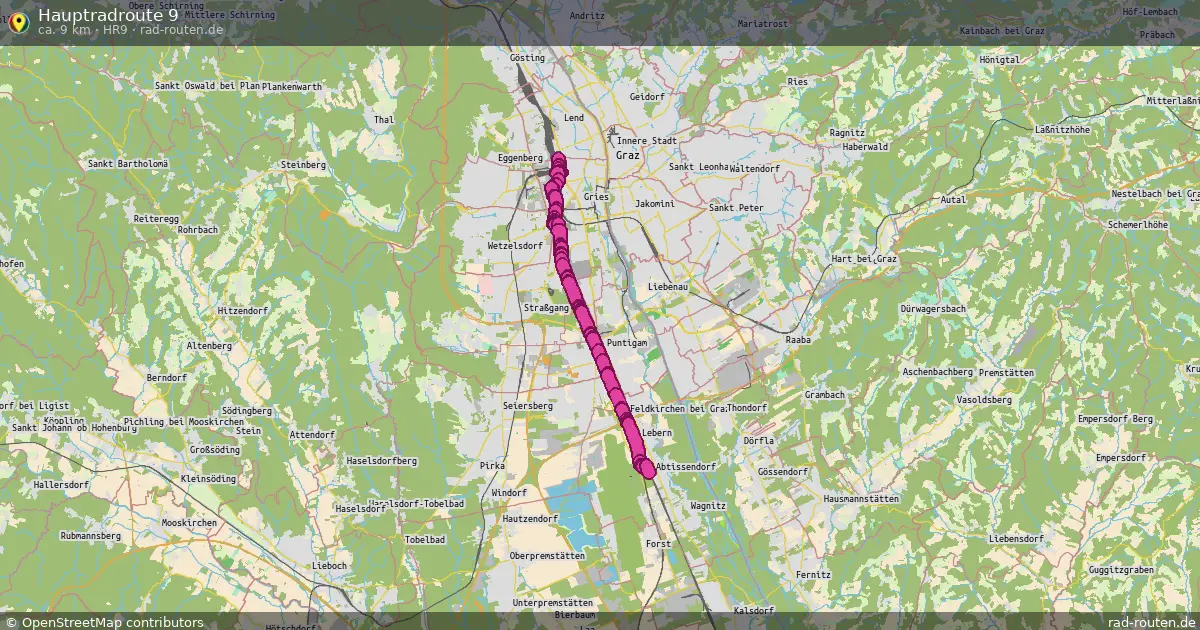 Hauptradroute 9 (HR9) – Fernradroute auf Rad-Routen.de